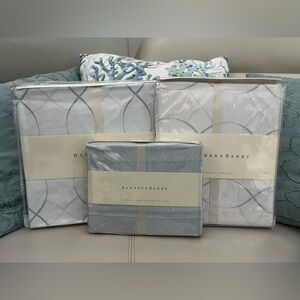 BNWT!! Vintage Barbara Barry Seascape Dream Queen Duvet Set